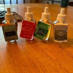 4 bath and body works wallflowers